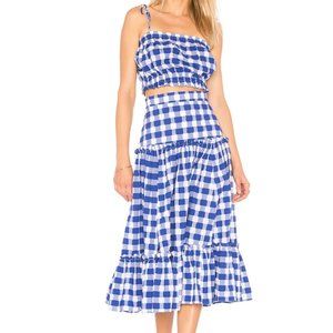 Tiered Ruffle Skirt MDS stripes Mark D Sikes